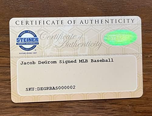 Jacob Degram potpisao je autogramiranu službenu bajzbol glavne lige - Steiner ovjeren
