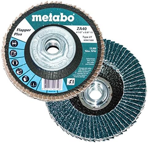 Metabo 629413000 6 x 5/8 - 11 Flapper plus abrazive zaklopke 60 grit, 5 pakovanja