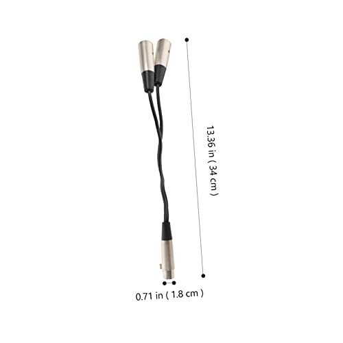 Milisten 5pcs 3 Audio kabel srebrni bakar bez kisika muški do ženske dual kartice