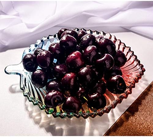 SHYPT šareni stakleni list voćna ploča kristalni javorov list mali ukrasi za sapun za suđe