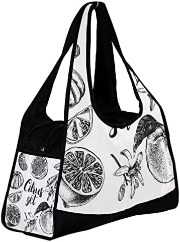Citrus plodova Ink slikarstvo Travel Duffel Bag Sports Bag Torba za vikend preko noći torba za žene muškarci