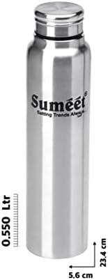 SumEet Tal od nehrđajućeg čelika Čula i boca za vodu / frižider - 550ml - pakovanje od 4