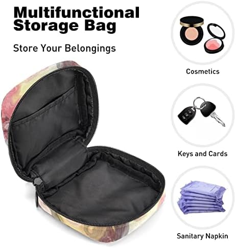 ORYUEKAN torba za odlaganje higijenskih uložaka, prenosive torbe za menstrualne jastučiće za višekratnu upotrebu, torbica za odlaganje tampona za žene djevojke, Abstract Psyche Art Pink