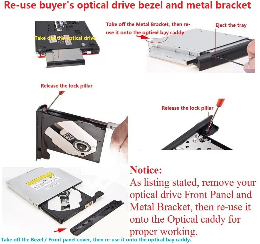 DY-tech 2. SATA Hard disk HDD SSD Caddy za Sony VAIO vpc-eh2h1e VGN-NW225F VGN-NW20EF VGN-NW21JF