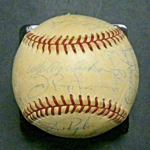 1972. Chicago Cubs tim potpisao je bejzbol banke Williams Santo W / Full JSA pismo - autogramirani bejzbol
