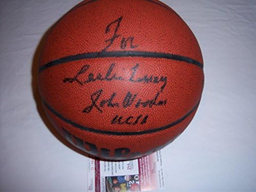 John Wooden Ucla Bruins, Hof za Leslie JSA / CoA potpisana košarkama - autogramirane košarke