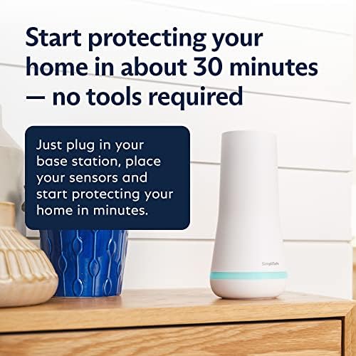 SimpliSafe 12-dijelni bežični kućni sigurnosni sistem sa HD kamerom-opciono 24/7 profesionalno praćenje - bez ugovora - kompatibilno