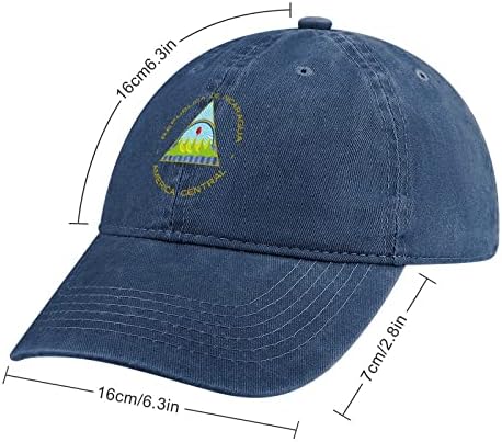 Nikaragva Zastava Logo Unisex traper šešir Ležerna bejzbol kapa Tata šešir kamionske kape sa podesivim