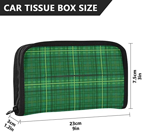 Držač za automobilski tkivo St-Patrick-Britansko-zeleno-plaćeni tkivo natpisnog salveta za držač salveta BackSeat tkivo