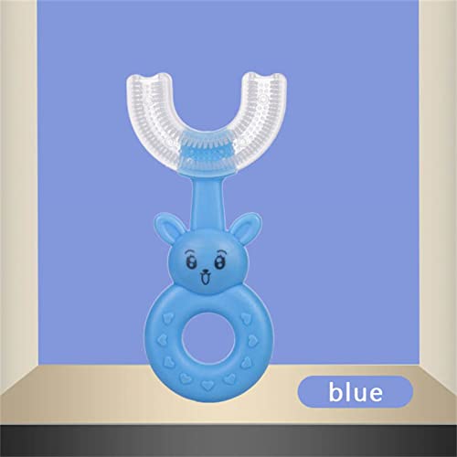 Silikonska četkica za čišćenje beba u obliku slova u sa mekim čekinjama, štiti oralno zdravlje pogodno za djecu od 2-6 godina