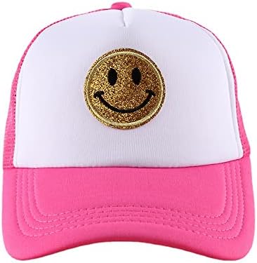 LILIDYZJ Trucker Hat Women Mesh Baseball Snapback Cap / Smile Vanjski bejzbol šešir za odrasle