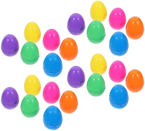 CLISPEED dječje igračke 24kom Popunljiva uskršnja jaja šarena svijetla Plastična uskršnja jaja Plastična prazna uskršnja jaja rasuta
