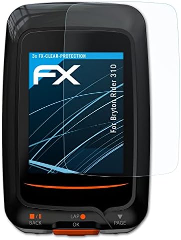 Atfolix film za zaštitu ekrana kompatibilan sa Bryton Rider 310 zaštitom ekrana, Ultra-Clear FX zaštitnom folijom