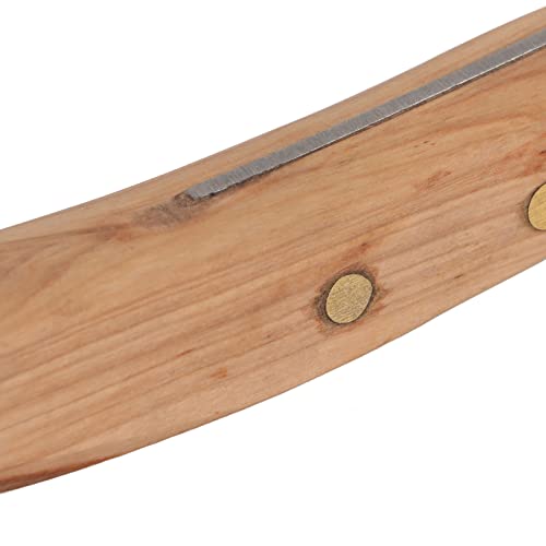 Mothinessto alat za podrezivanje kopita, ergonomski nož za kopita lijevi čelik zakrivljen sa drvenom ručkom za farmu