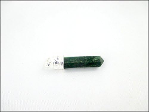 Jet Green Jade Point Privjesak dragulje zacjeljivanje Reiki Energy India Crystal terapija