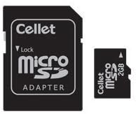 Cellet 2GB MicroSD za Motorola Cliq Smartphone prilagođene flash memorije, high-speed prijenos, plug and play, sa pune veličine SD