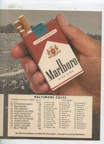 18. prosinca 1960. NFL program Baltimore Colts u San Francisco 49'ers Ex - NFL programi