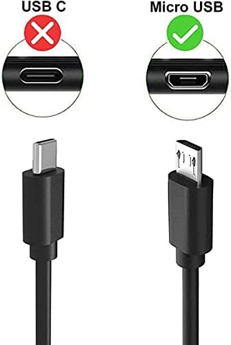 Ul navedene AC Punjač Adapter Fit Za Barnes & Noble Nook Glowlight 3, Plus eReader, Tablet 7, E-čitači, jednostavan dodir, modeli boja BNTV200 BNRV250A BNRV250 sa 5 Ft kabl za punjenje kabla