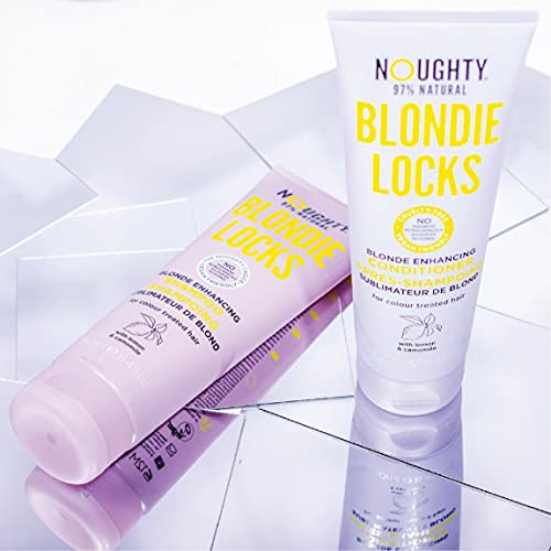 Noughty Blondie Locks Blonde šampon za poboljšanje, veganski 97% prirodan, bez sulfata Silikonski bez parabena plavi šampon za posvjetljivanje