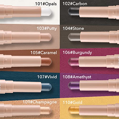 Meicoly Kremasti štap za sjenilo, svjetlucava olovka za sjenilo, štap za posvjetljivanje očiju, štap za isticanje, mekan & amp; gladak vodootporan,jednostavan za bojenje, 110 zlata