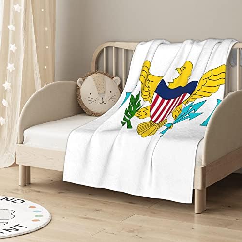 QG ZZX Zastava Sjedinjenih Država Djevičanska ostrva Baby Blake za dječake Dječji krevetić sa pokrivačem kolica