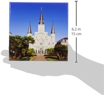 3drose ct_90502_2 Louisiana, New Orleans, Katedrala Svetog Louisa US19 WBI0208 Walter Bibikow keramička pločica, 6-inčna