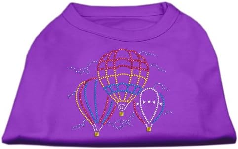 Mirage Pet proizvodi Topli zrak Balon Shinestone majica za kućne ljubimce, srednja, ljubičasta