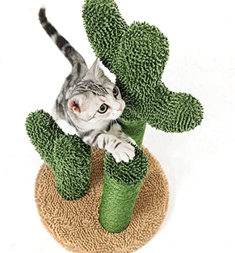 Pesofer Cactus mačji grebač za mačke sa 3 stuba za grebanje i Visećom loptom za medijum za mačiće