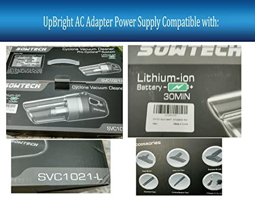 UpBright 17V AC / DC Adapter kompatibilan sa Sowtech SVC1021-L SVC-1021-L SVC1021L ciklonski usisivač litijum-jonska baterija Akumulatorski