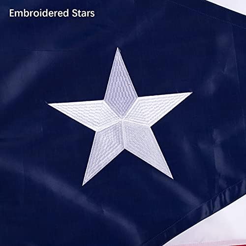 Portoriko zastava 3x5 Vanjski - teški najlon Portoriko Državne zastave sa izvezenim zvijezdama, šivene pruge i mesinganim grombotama