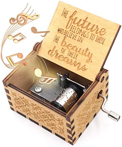 Ukebobo Wooden Music Box - Diplomska muzička kutija, Gradski pokloni za prijatelje, djecu, sin, kćer, rođaci - 1 set