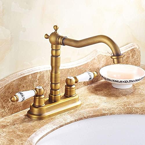 Knoxc slavine, sudoper Vanity Tap ugrađen u antikni mesing dvostruko vruće i slavina za jednoslojnu sopu