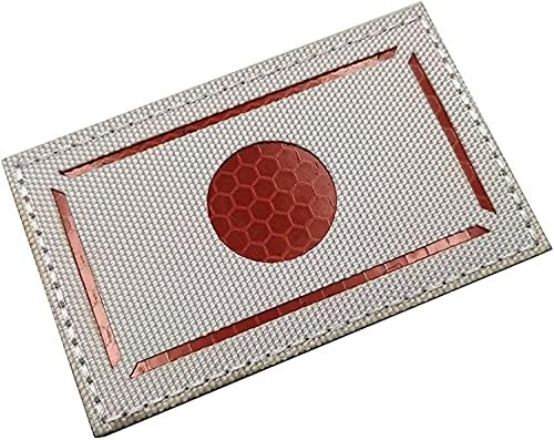 Japan reflektirajuća zastava patch japanski infracrveni IR zakrpa vojni taktički moralni pojačani značke amblem šivati ​​na apliciranom ukrasnom pričvršćivač ruksaka