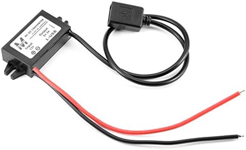 Uxcell regulator pretvarača DC 12V do DC 5V 3A 15W Vodootporni napon pretvoriti kabel transformatora USB priključka