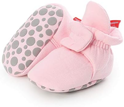 HSDSBEBE Unisex novorođene bebe pamučne čizme Neklizni potplat za dječake dječaka Djevojke Zimske tople fleke ugodne čarape cipele