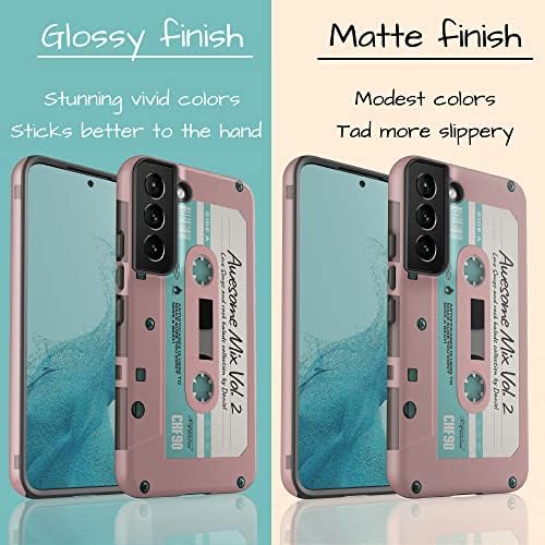 Articicases Custom Retro kasetna kaseta, Personalizirana futrola za audio mikšape, dizajniran za Samsung Galaxy S23 Plus, S22 Ultra,