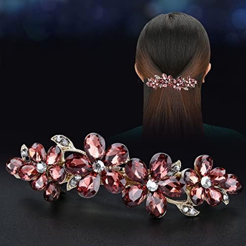 WYBFZTT-188 Trendy Barrette Crystal Flower Fripes Tiara Rhinestone Klip za kosu za ženu Vjenčanje Party Pribor za kosu Poklon