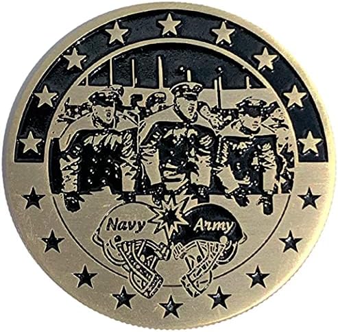 Sjedinjene Države Army USA Go Army Beat Navy Challenge Coin i Blue Velvet Display Box