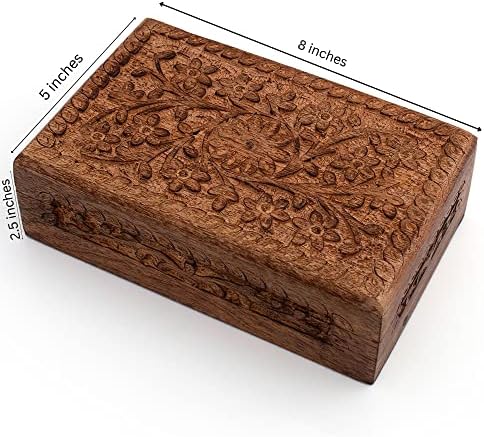 Great rođendan Ideje ručno izrađeni ukrasni drveni nakit kutija za nakit Organizator CACHAKESAKE COX BESSUS CESTE DRŽAVNI HOLDER COUX