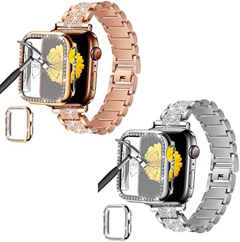 Mesime kompatibilan sa Apple Watch Band sa futrolom 45 mm za žene