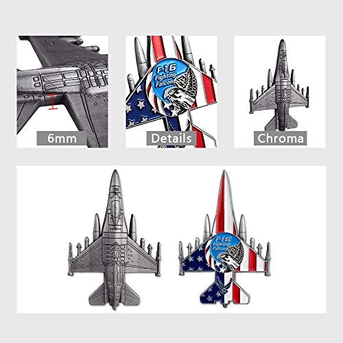 Asmileindeep Sjedinjene Države Air Force Challenge Coin F-16 i F-35 Borba protiv vojnog kovanica Falcon za Airman
