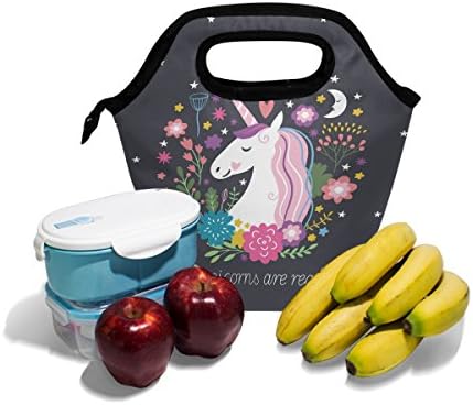Unicorn su pravi ručak kutija platnu Bento za izlet Travel tote ručak torba sa konopcem pojas stilski