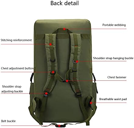 Simplehedonizam 120 litarski ruksak vanjski kamuflažni Vojni ruksak za planinarenje, kampovanje i istraživanje