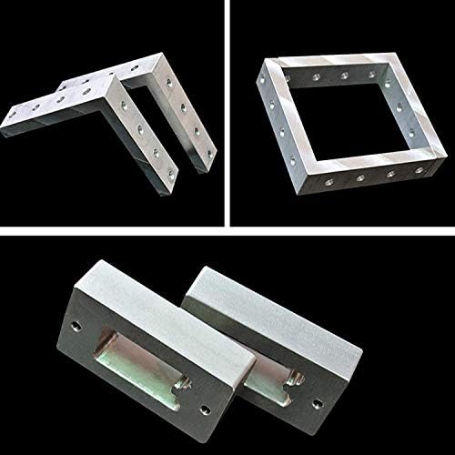 HAOKTSB Mesingana ploča 6061 Aluminijumska ploča metalni lim jednostavan za poliranje, Debljina 5mm, 200×200/300×300mm,za zanatske
