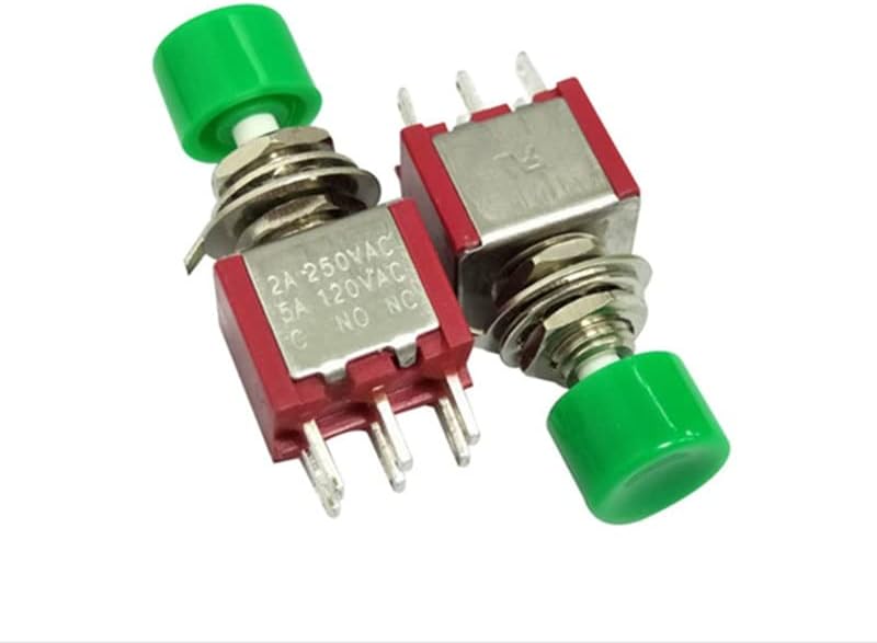 1pcs SC109 DS-622 Automatski resetiranje prekidača Veličina 6 mm U / I 250V / 2A 6Pin prekidač gumba 2no 2NC -