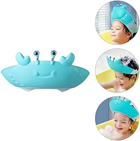 Toyvian Kids Shampoo Kids Shampoo Baby Sun šešir Baby tuš šešir crtani sigurnosni šešir za kupanje podesivi šampon za kupanje rakova