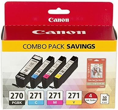 Canon CLI-271 BK / CMY pakovanje vrijednosti 4 boje kompatibilno sa MG6820, MG6821, MG6822, MG5720, MG5721, MG5722, MG7720, TS5020,