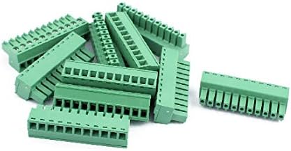 X-DREE 10pcs 300V 2EDGK 3.81 mm Pitch 11-pinski PCB vijčani Terminal blok konektor (10pcs 300-V 2edgk 3.81 mm Connettore a morsetto