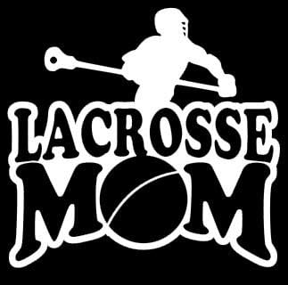 CCI Creative Concept Ideje Lacrosse mama Decal vinil naljepnica | Automobili Kamioni Vans Zidovi Laptop | Bijela | 5,5 x 5,5 u | CCI1105