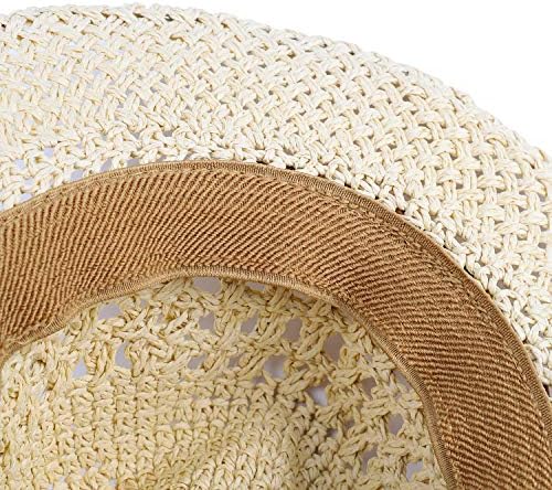 Široka pad šatla za žene / djecu Ljetna plaža Sun Hat Sklopivi zapadni kaubojski šešir prozračan šešir za kotrljanje sunčeve kape